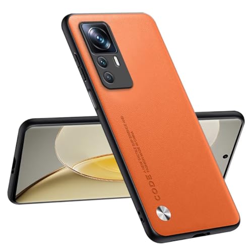Topme Handyhülle Kompatibel mit Xiaomi MI 12T Pro (6.67") – Sicherer und Stilvoller Schutz - Orange von Onetobye