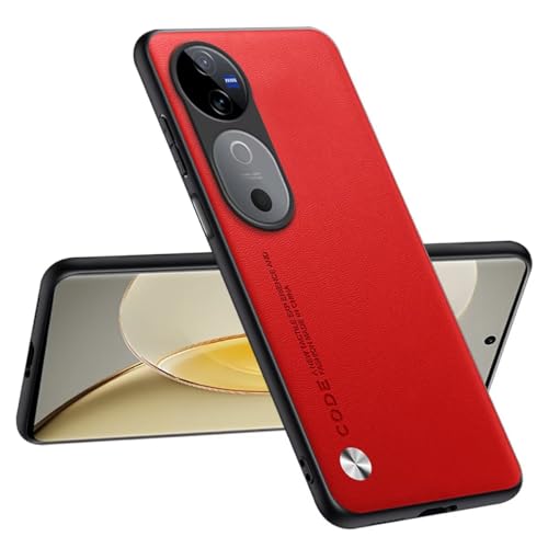 Topme Handyhülle Kompatibel mit vivo V40 5G (6.78") – Sicherer und Stilvoller Schutz - Rot von Buosha