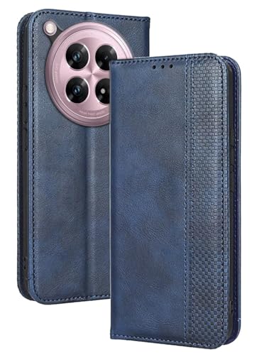 Topme Handyhülle hülle fur Smartphone, Compatible with Infinix Zero 40 5G (6.78" Inches) Case Schutzhülle, Handyhülle aus Leder mit Stilvollem, Strukturiertem Kartenschlitz.Blau von Topme