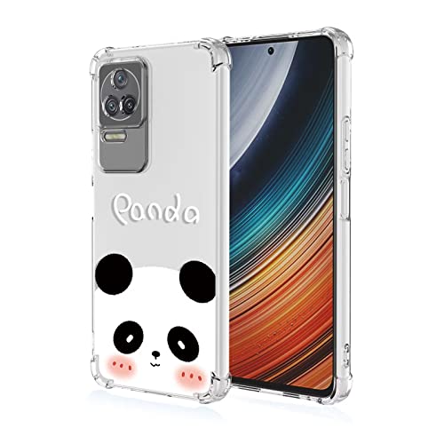 Topme Hülle für Poco F4 6.67", Handyhülle aus Weichem TPU Silikon, Transparent, mit Gemaltem Muster - Panda Topme Hülle für Poco F4 6.67", Handyhülle aus Weichem TPU Silikon, Transparent, mit Gemaltem Muster - Panda von Buosha