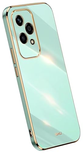 Topme Silikonhülle für Honor 200 Lite 5G (6.7" Inches), [handyhülle im Goldrand-Stil] - Grün von Dnrl