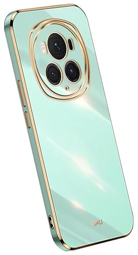 Topme Silikonhülle für Honor Magic6 Pro 5G (6.8" Inches), [handyhülle im Goldrand-Stil] - Grün von Buosha