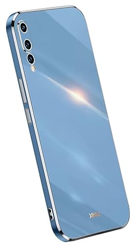 Topme Silikonhülle für Huawei P20 (5.8" Inches), [handyhülle im Goldrand-Stil] - Navy blau von Topme