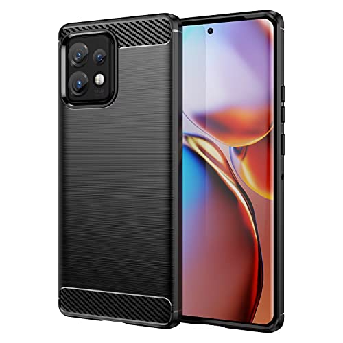 Topme Silikonhülle für Motorola Moto Edge 40 Pro 6.67" Inches, [handyhülle im Gebürsteten Texturstil] - Schwarz von EsOyl