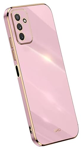 Topme Silikonhülle für Samsung Galaxy M23 5G / Samsung Galaxy M13, [handyhülle im Goldrand-Stil] - Violett von Topme