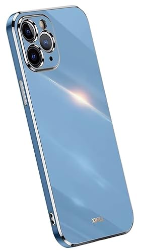 Topme Silikonhülle für iPhone 11 Pro 5.8" Inches, [handyhülle im Goldrand-Stil] - Navy blau von Topme