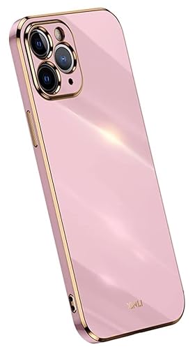 Topme Silikonhülle für iPhone 11 Pro Max 6.5" Inches, [handyhülle im Goldrand-Stil] - Violett von Topme