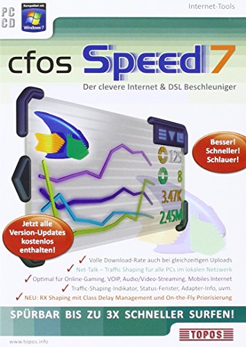cfos Speed 7, CD-ROM Der clevere Internet & DSL Beschleuniger. Für Windows® 7, Vista, XP (32+64bit) von Topos