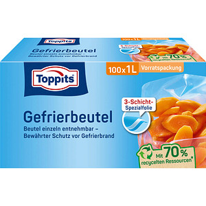 100 Toppits Gefrierbeutel 1,0 l von Toppits