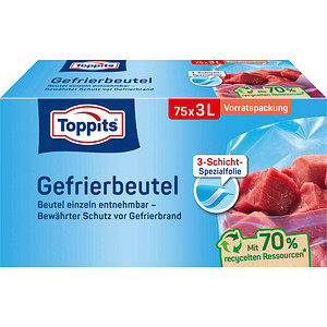 75 Toppits Gefrierbeutel 3,0 l von Toppits