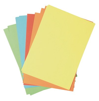 100 (2x 50) Blatt farbiges Druckerpapier Papier Kopierpapier von Toppoint