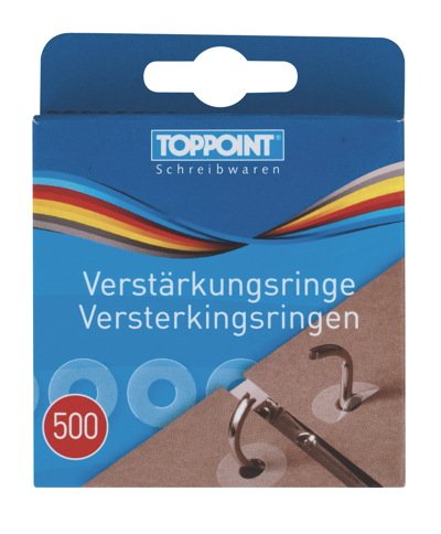 1000 (2x500Stk) Lochverstärkungsringe Verstärkungsringe von Toppoint