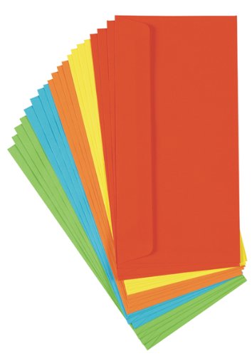 1000 farbige Briefumschläge Din lang Kuvert von Toppoint