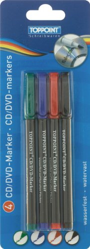 20 (5x 4Stück) Stylex CD DVD Marker Textmarker von Toppoint