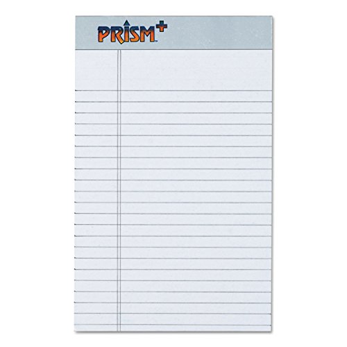 Tops Prismt Plus Jr. Schreibblöcke, 12 x 20 cm, Pastellgrau, 50 Blatt/Block, 12 Stück von Tops