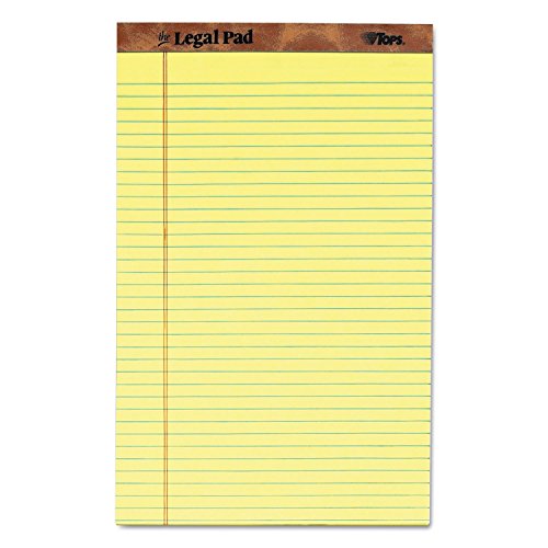 Tops Legal Pads, Kanarienvögel, 12/Pack Für jeden Tag 8.5 x 14 Inch canary von Tops