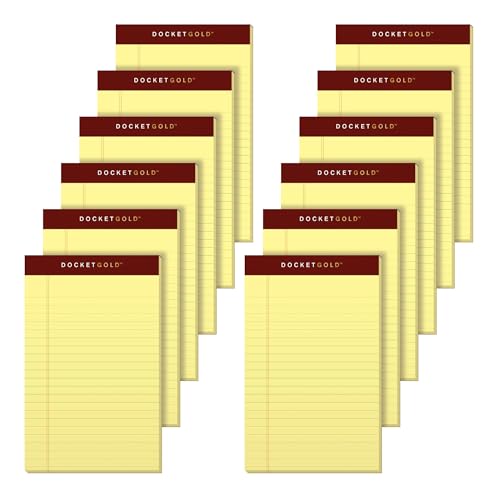 Tops Legal Pads, Kanarienvögel, 12/Pack Ultimate 5 x 8 Inch canary von Tops