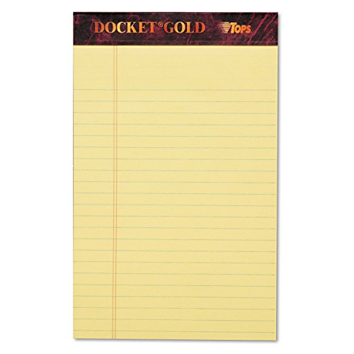 Tops Legal Pads, Kanarienvögel, 12/Pack Ultimate 5 x 8 Inch canary von Tops