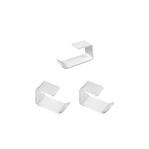 3 Satz von Kopfhörer Aufhänger aus Acryl, 15 kg, unter dem Schreibtisch, Tisch, Headset Ständer, Bar, Hotel, Zuhause, Wohnzimmer, Kopfhörer Organizer, Haken von Topsevie