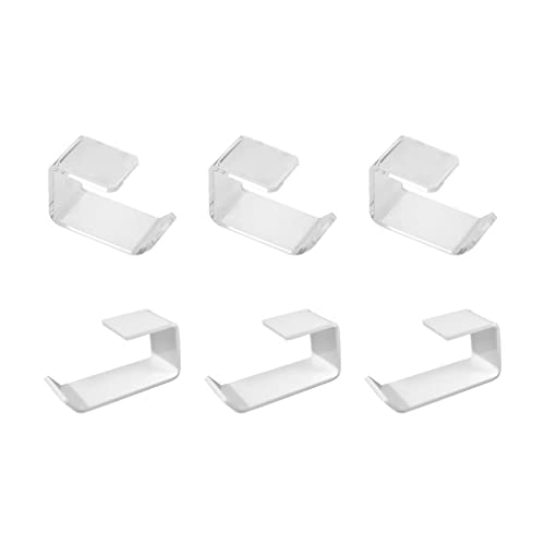 6 Satz von Kopfhörer Aufhänger unter dem Schreibtisch, Tisch, Headset Display Ständer, Büro, Hotel, Wohnzimmer, Gaming Kopfhörer Halterung von Topsevie