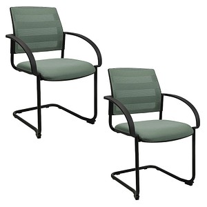 2 Topstar Besucherstühle AIRWORK MEETING 20.1 BB400BMT5CX5 mint Stoff 2 Topstar Besucherstühle AIRWORK MEETING 20.1 BB400BMT5CX5 mint Stoff von Topstar