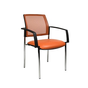 2 Topstar Besucherstühle BtoB 10 BB290A S14 orange Stoff von Topstar