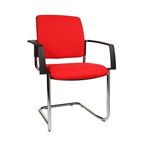 2 Topstar Besucherstühle BtoB 20 BB390A G21 rot Stoff von Topstar