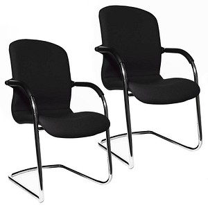 2 Topstar Besucherstühle Open Chair 110 OC690 T20 schwarz Stoff 2 Topstar Besucherstühle Open Chair 110 OC690 T20 schwarz Stoff von Topstar