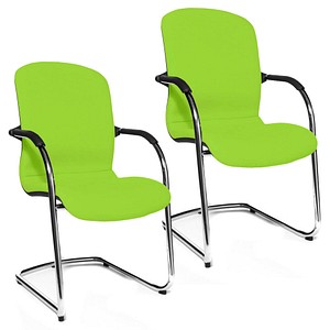 2 Topstar Besucherstühle Open Chair 110 OC690 T35 grün Stoff von Topstar