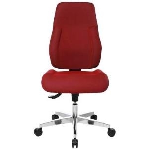 Bürodrehstuhl Point 91 rot - ohne Armlehnen (PI99GBC1) von Topstar