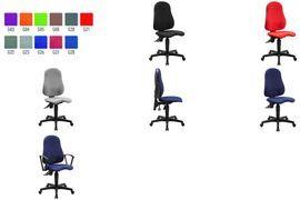 TOPSTAR Bürostuhl Ortho Point PO90G21 Stoff rot Gestell schwarz (PO90G21) von Topstar