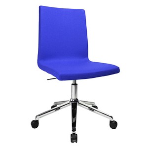 Topstar Besucherstuhl Cube EA390 L56 blau Stoff von Topstar