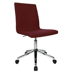 Topstar Besucherstuhl Cube EA390 L57 bordeaux Stoff von Topstar