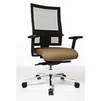 Topstar Bürodrehst. PROFI NET 11, Höhenverstellb.Arml.,Softpad-Auflage, hellbr. von Topstar