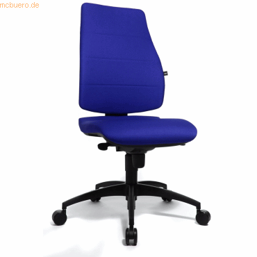 Topstar Bürodrehstuhl Syncro Soft royalblau ohne Armlehnen von Topstar