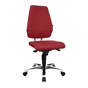 Topstar Bürostuhl Body Balance S30, SI99T21 Stoff rot, Gestell alu von Topstar