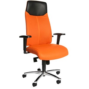 Topstar Bürostuhl High Sit Up, SU39T BG4 Stoff orange, Gestell chrom von Topstar