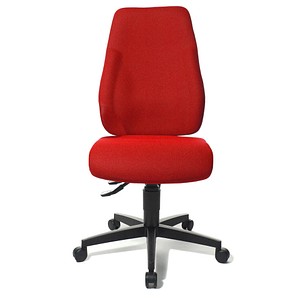 Topstar Bürostuhl Lady Sitness®, LT0B0 BC1 Stoff rot, Gestell schwarz von Topstar