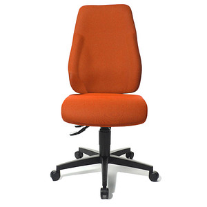 Topstar Bürostuhl Lady Sitness®, LT0BK BC4 Stoff orange, Gestell schwarz von Topstar