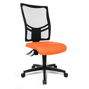Topstar Bürostuhl Net Point 10, NX200 G04 Stoff orange, Gestell schwarz von Topstar