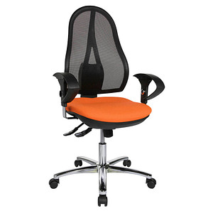 Topstar Bürostuhl Open Point SY Deluxe, OP290U G04 Stoff orange, Gestell chrom Topstar Bürostuhl Open Point SY Deluxe, OP290U G04 Stoff orange, Gestell chrom von Topstar