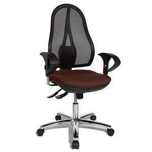Topstar Bürostuhl Open Point SY Deluxe, OP290U G08 Stoff braun, Gestell chrom Topstar Bürostuhl Open Point SY Deluxe, OP290U G08 Stoff braun, Gestell chrom von Topstar