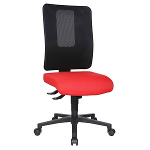 Topstar Bürostuhl Open X (N), OX1000 G210 Stoff rot, Gestell schwarz von Topstar