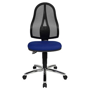 Topstar Bürostuhl Point 60 Netz, 8169NETG260 Stoff blau, Gestell chrom Topstar Bürostuhl Point 60 Netz, 8169NETG260 Stoff blau, Gestell chrom von Topstar