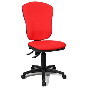 Topstar Bürostuhl Point 80, 8180 G21 Stoff rot, Gestell schwarz von Topstar