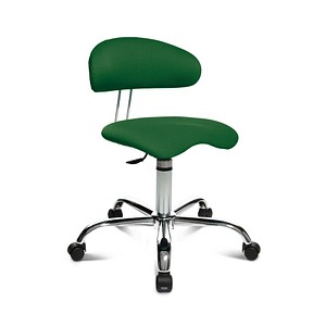 Topstar Bürostuhl Sitness® 40, ST290 W55 Stoff grün, Gestell chrom von Topstar