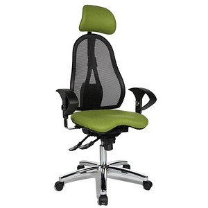 Topstar Bürostuhl Sitness 45, ST99U L55X Stoff grün, Gestell chrom von Topstar