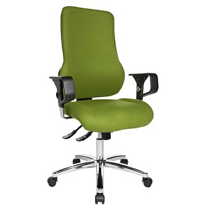 Topstar Bürostuhl Sitness 55, SD69X L55 Stoff grün, Gestell chrom von Topstar