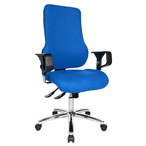Topstar Bürostuhl Sitness 55, SD69X L56 Stoff blau, Gestell chrom von Topstar