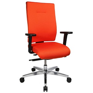 Topstar Bürostuhl Sitness 70, PS79BH W54 Stoff orange, Gestell alu von Topstar